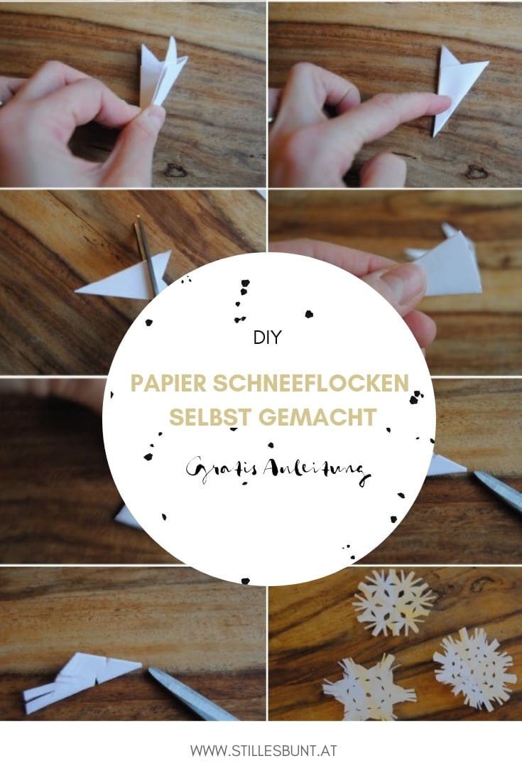 DIY Papier Schneeflocken