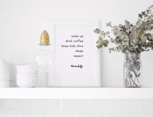 momlife poster motivational quote